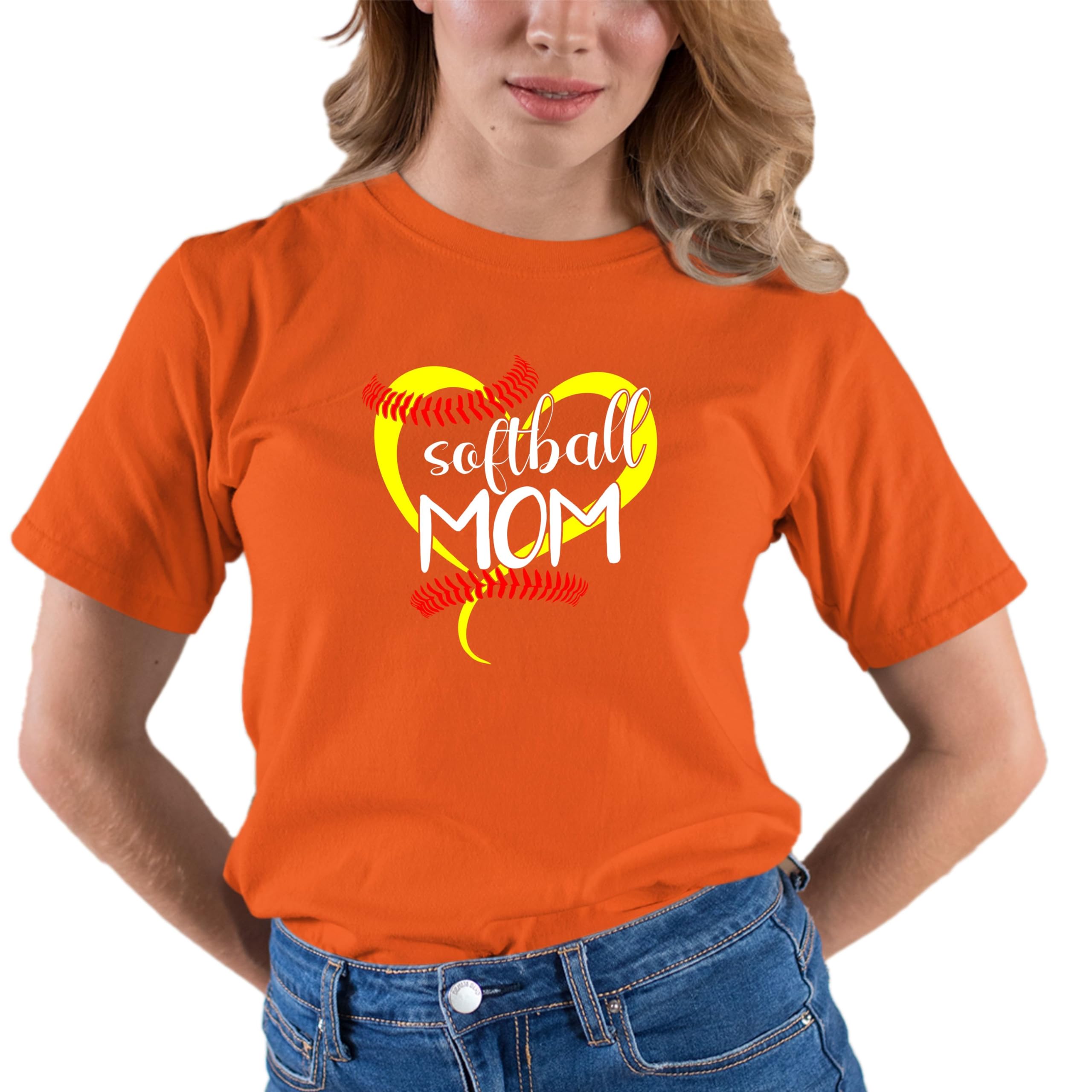 Go All Out Adult Softball Mom T-Shirt - Funny Baseball Mom Gift for Mother's Day - Perfect for Games, Practice & Team Spirit
