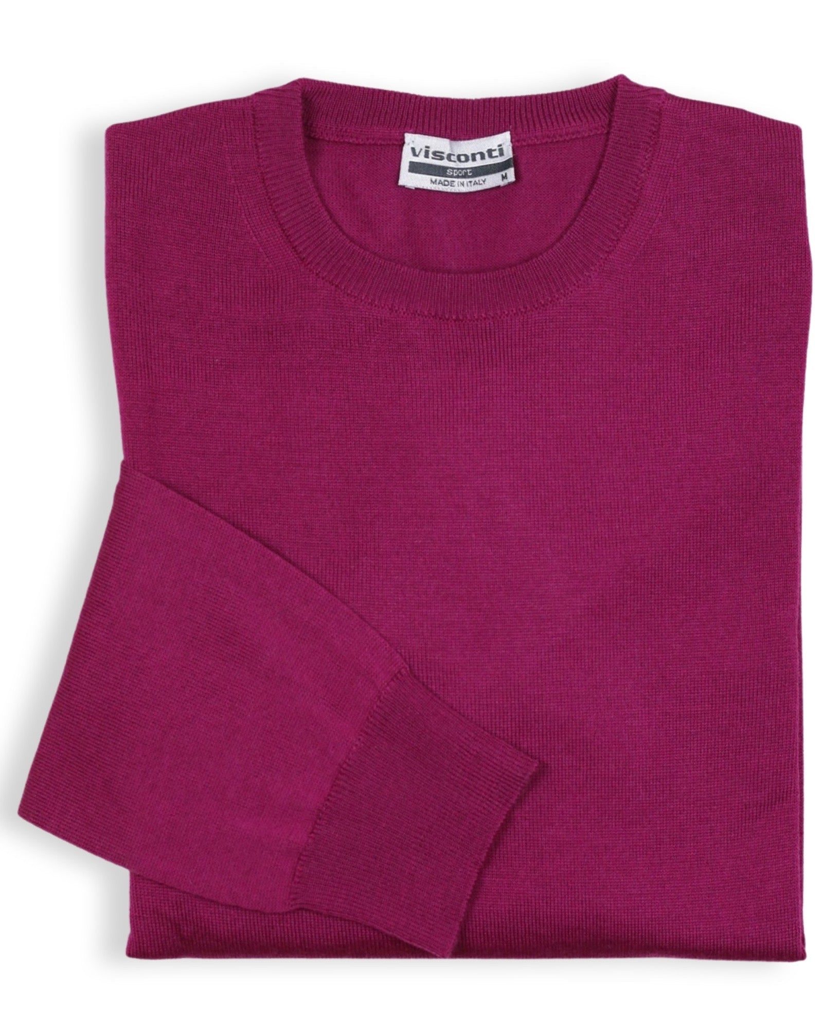Premium Merino Wool Crew Neck Sweater for Women - Soft & Warm Winter Pullover - Magenta Color - Perfect for Casual Wear, Office & Outdoor Activities