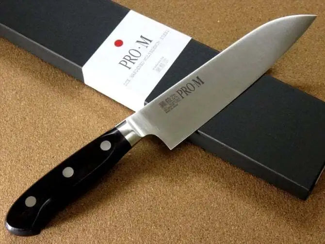 Kanetsugu Pro M Santoku Knife 7-inch Japanese Kitchen Knife - High Carbon Stainless Steel Blade for Precise Chopping, Slicing & Dicing - Perfect for Home Chefs & Professional Cooking