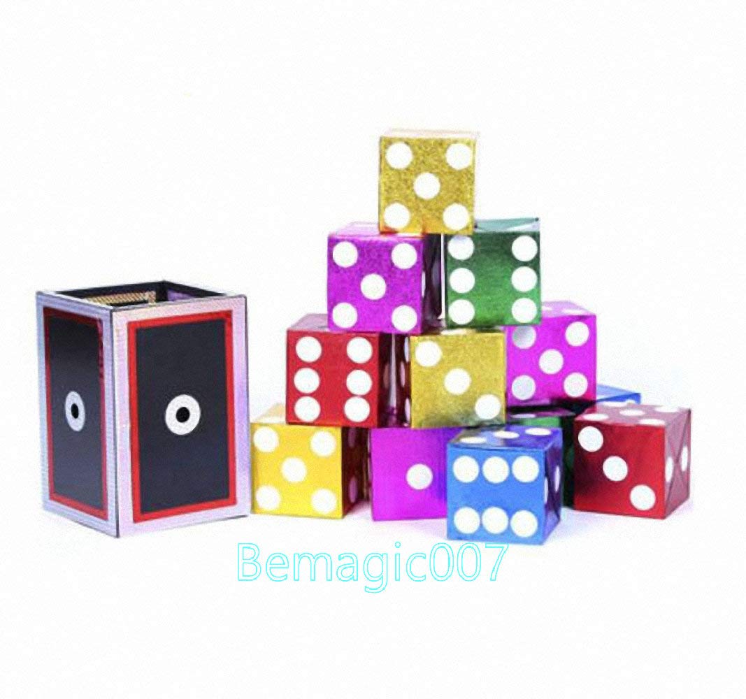 Large Magic Dice Frame - Professional Illusion Props for Magicians, Party Tricks & Game Nights - Perfect for Stage Performances, Birthday Parties, and Family Gatherings