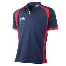 KOOGA JUNIOR RUGBY TEAMWEAR SHIRT - NAVY/RED TRAINING & MATCH JERSEY FOR YOUTH RUGBY PLAYERS | Perfect for Team Practice, Games & Rugby Tournaments