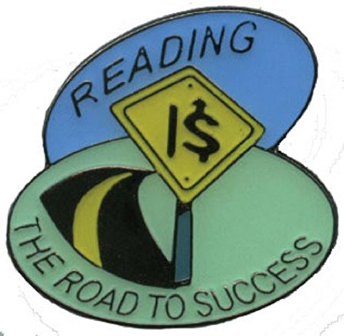 100pcs Reading is The Road to Success Motivational Lapel Pins - Perfect for Teachers, Students, Book Lovers & Graduation Gifts