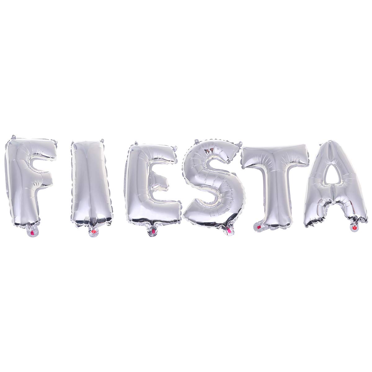 1 Set Silver Letter Balloons for Party Decor - Foil Alphabet Balloons for Birthday, Wedding, Baby Shower & Fiesta Decoration