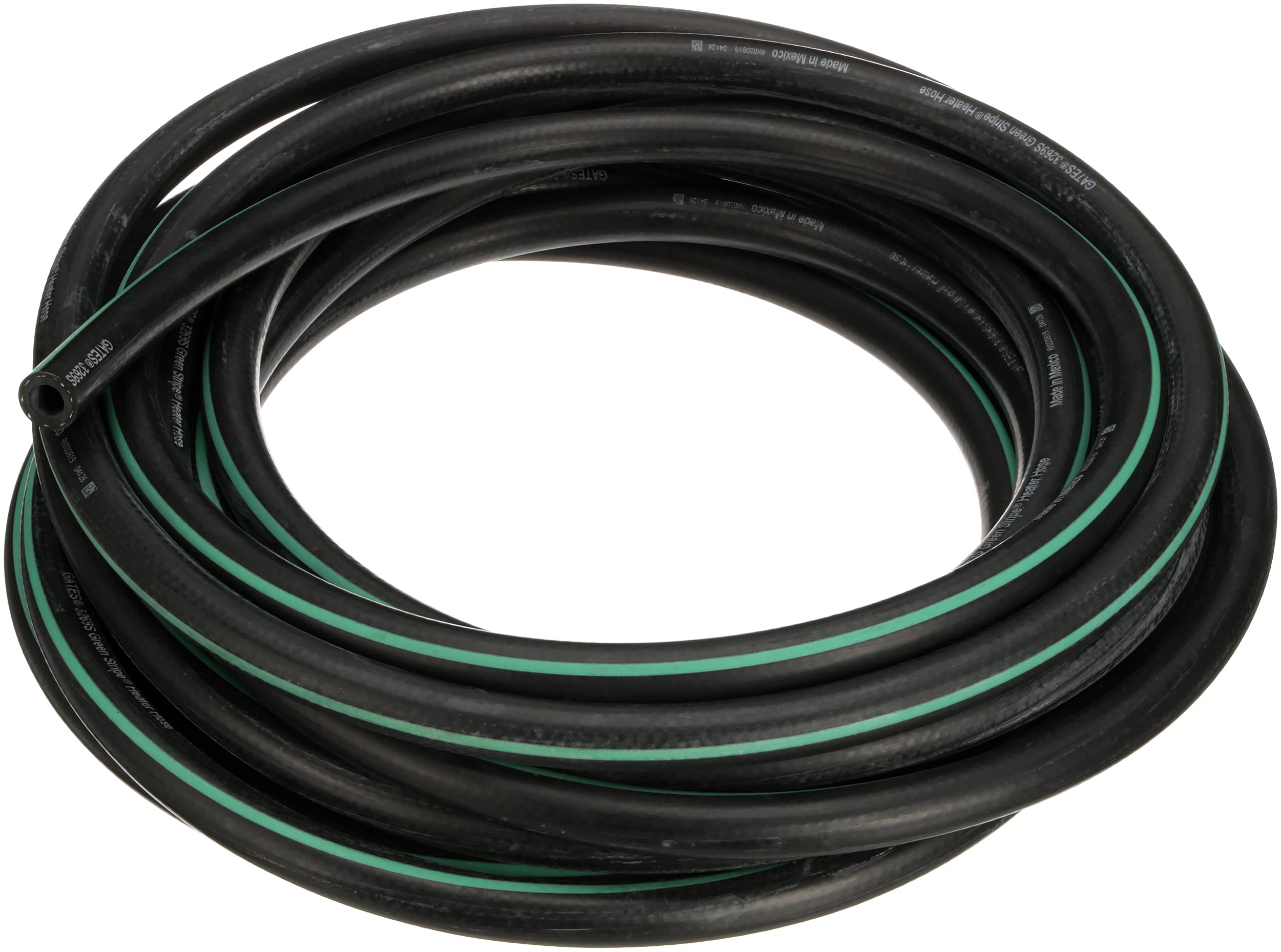 Heavy-Duty Green Stripe Straight Heater Hose - Durable Engine Cooling System Replacement for Cars, Trucks & RVs - Perfect for Winter Driving and Vehicle Maintenance