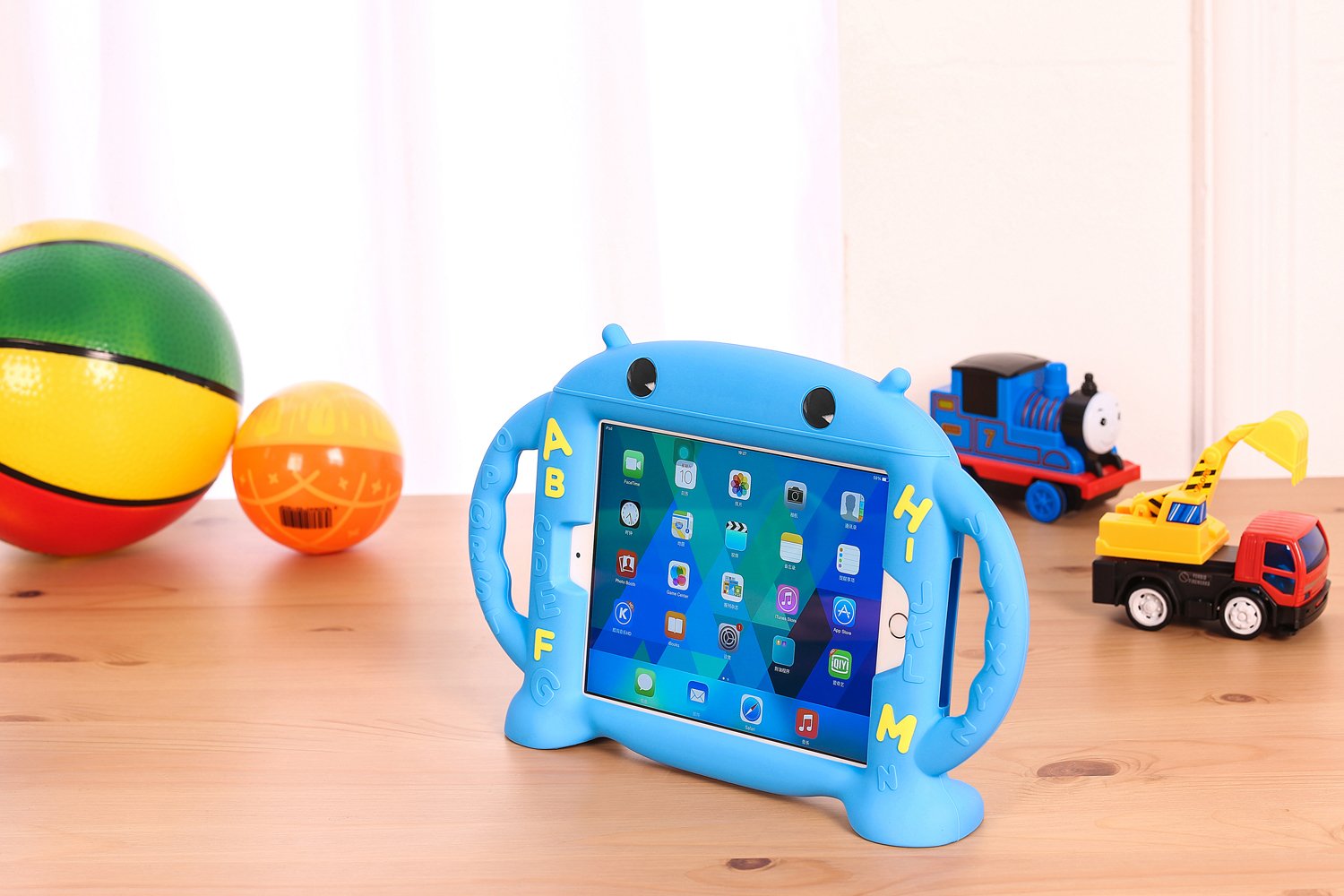 Shockproof Silicone Kids Case for iPad Mini 5/4/3/2/1 - Protective Cover with Handle Stand for Apple iPad Mini 5th Gen 7.9