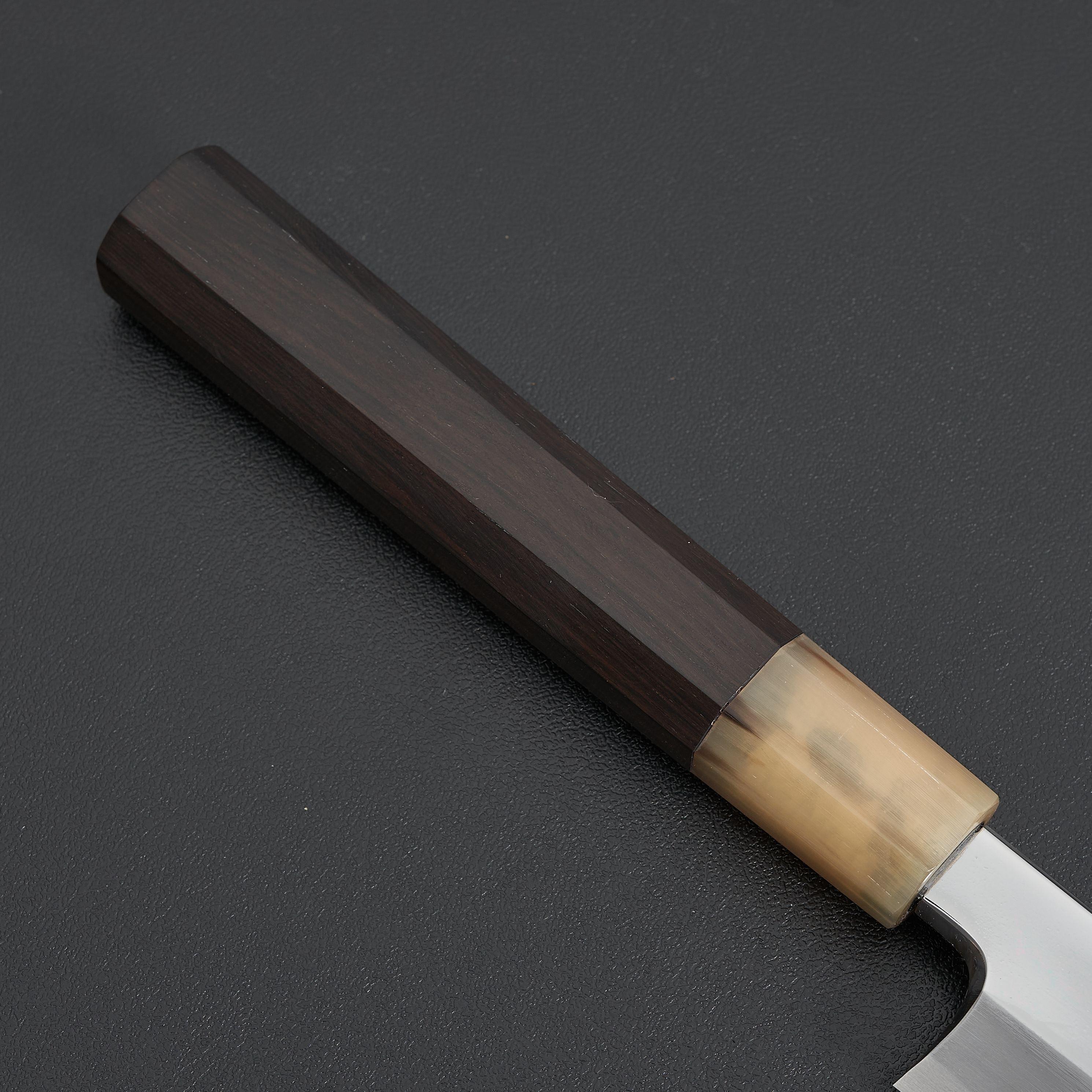 Premium Hitohira Tanaka Mosuke Blue #1 Kiritsuke Yanagiba 300mm Japanese Chef Knife with Ebony Handle - Perfect for Sushi, Sashimi & Precision Meat Slicing