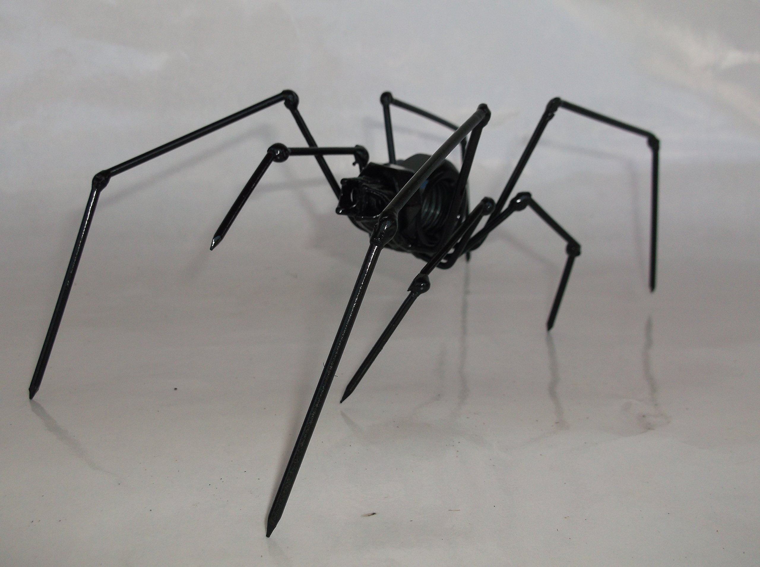 Black Widow Spider Metal Sculpture - Handmade Gothic Decor for Home & Office - Unique Spider Art for Horror Fans & Collectors - Perfect for Halloween Parties, Haunted House Props & Gothic Gifts - Spooky Mantel Displays, Bookshelf Accents & Themed Weddings - Great for Movie Nights, Interior Design & Seasonal Home Decor - Ideal for Dark Aesthetic Rooms, Horror Themed Events & Gothic Wedding Centerpieces