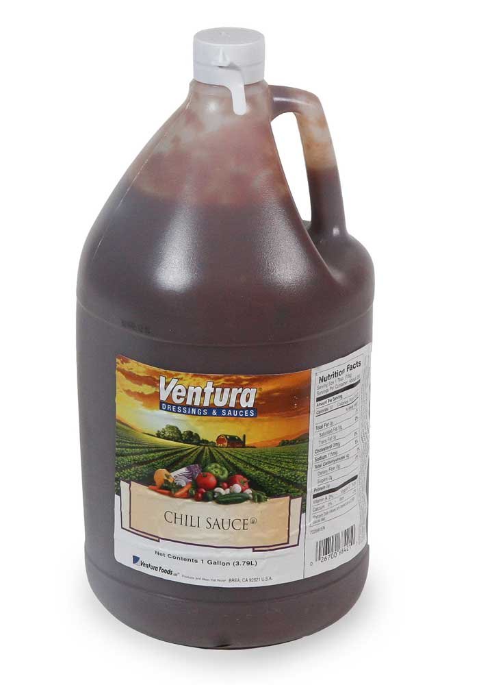 Relish Ventura Chili Sauce - 4 Case (1 Gallon Each) | Premium Hot Sauce for Tacos, Burgers & BBQ | Bulk Hot Sauce for Restaurants & Catering
