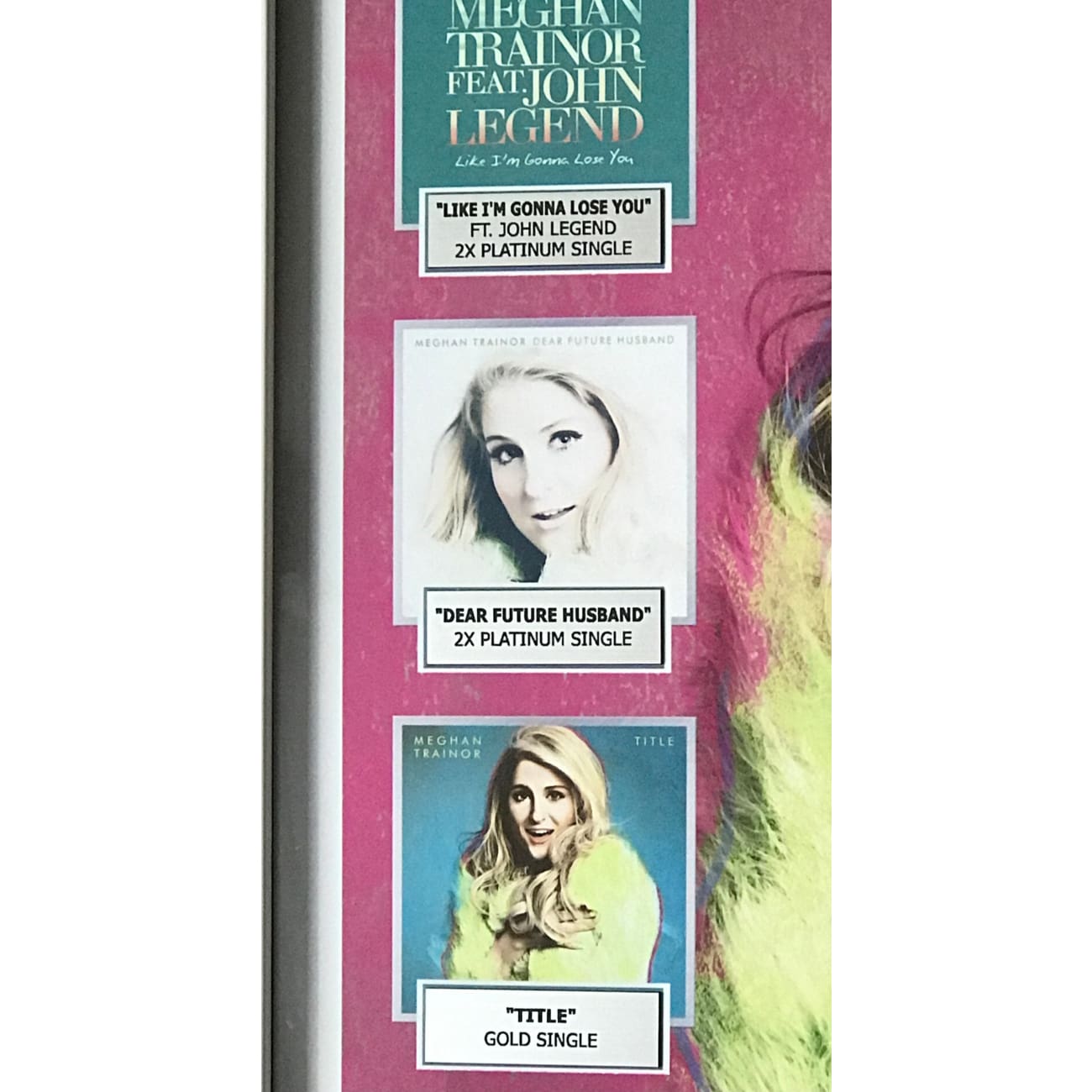 Meghan Trainor All About That Bass RIAA Multi Platinum Album & Singles Award - Perfect for Music Collectors & Fans