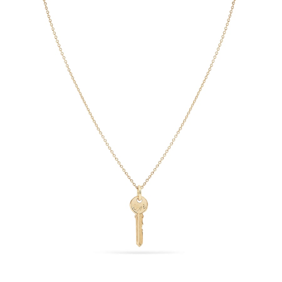 14K Gold Avata Key Necklace - Elegant Pendant for Women, Gift for Her, Valentine's Day, Birthday, Anniversary Jewelry - Perfect for Everyday Wear & Special Occasions