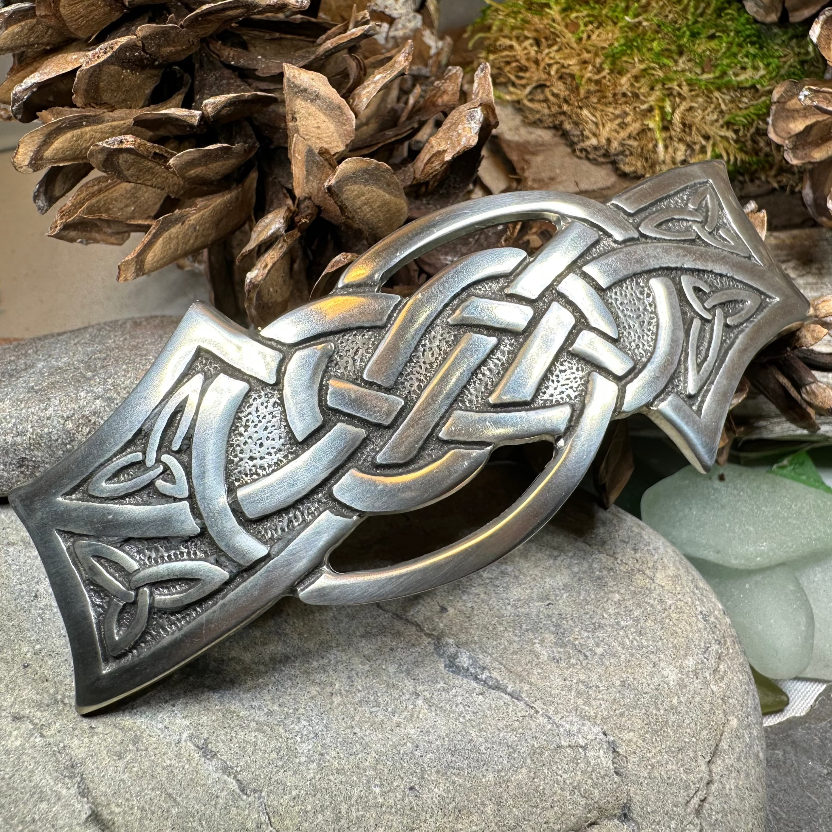 Celtic Knot Hair Clip for Women - Elegant Irish Celtic Design Hair Accessory for Weddings, Parties & Everyday Style