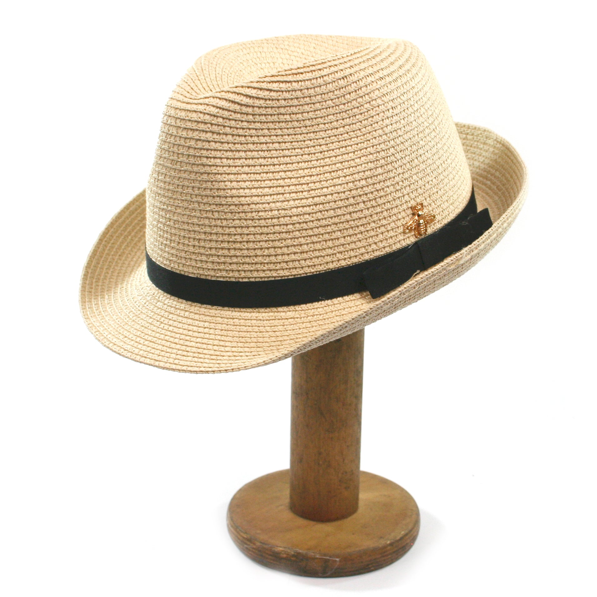 Bee Design Folding Travel Trilby Sun Hat - 57cm UV Protection for Women & Men - Perfect for Beach, Hiking, and Outdoor Adventures