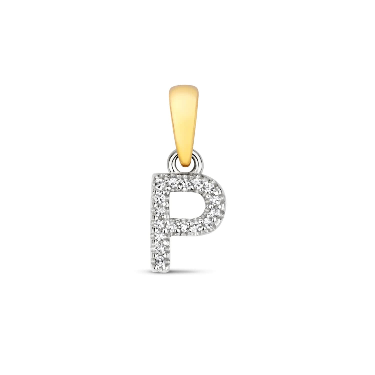 Personalized Diamond Initial Necklace - 9K Solid Gold Monogram Pendant (A-Z) | Elegant Gift for Women, Birthday, Anniversary & Everyday Wear