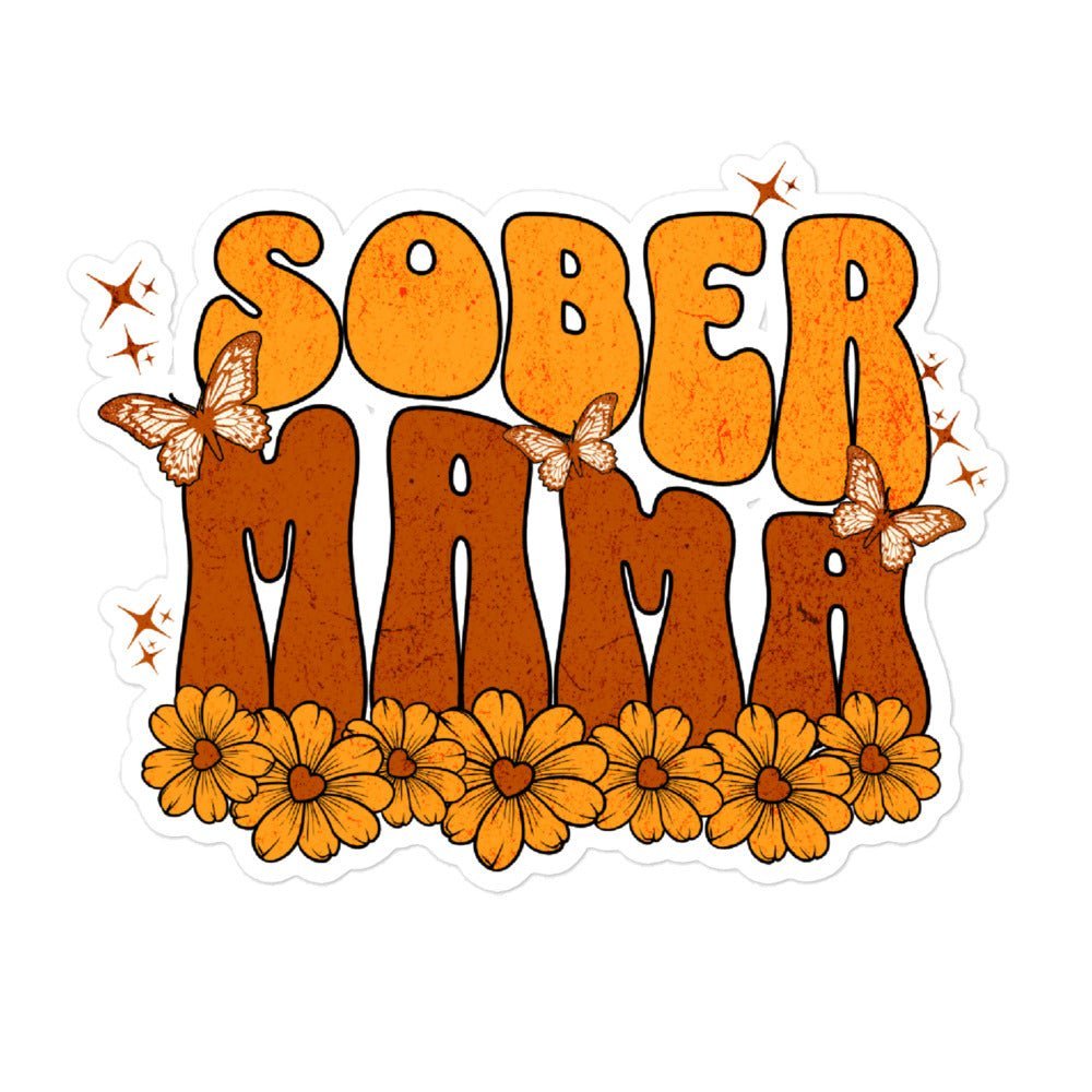 Sober Mama Pride Pack (5 Pack) – 5 Vinyl Sobriety Stickers for Recovery Support, AA Meetings & Water Bottles – Motivational Stickers for Alcohol-Free Lifestyle