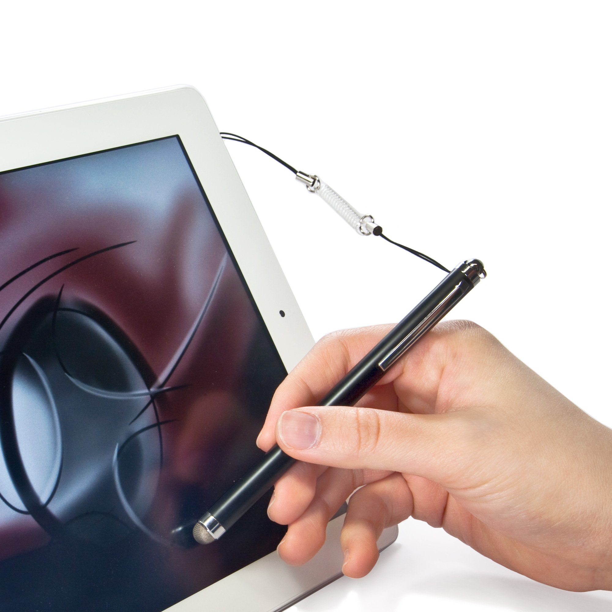 BoxWave EverTouch Capacitive Stylus Pen for Acer Liquid A1 - Fiber Tip Precision Stylus in Jet Black | Perfect for Drawing, Note-Taking & Touchscreen Navigation