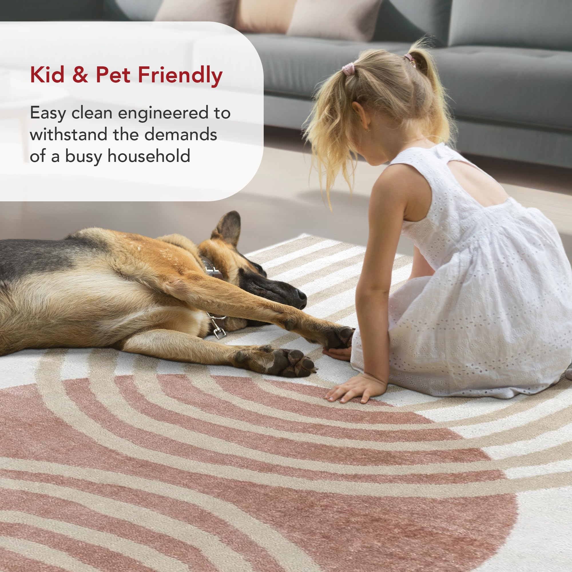 nuLOOM Shandra Abstract 9x12 Area Rug - Soft Blush/Ivory Modern Design for Living Room, Bedroom, Dining Room & Kitchen | Perfect for Home Decor, Floor Covering & Interior Styling