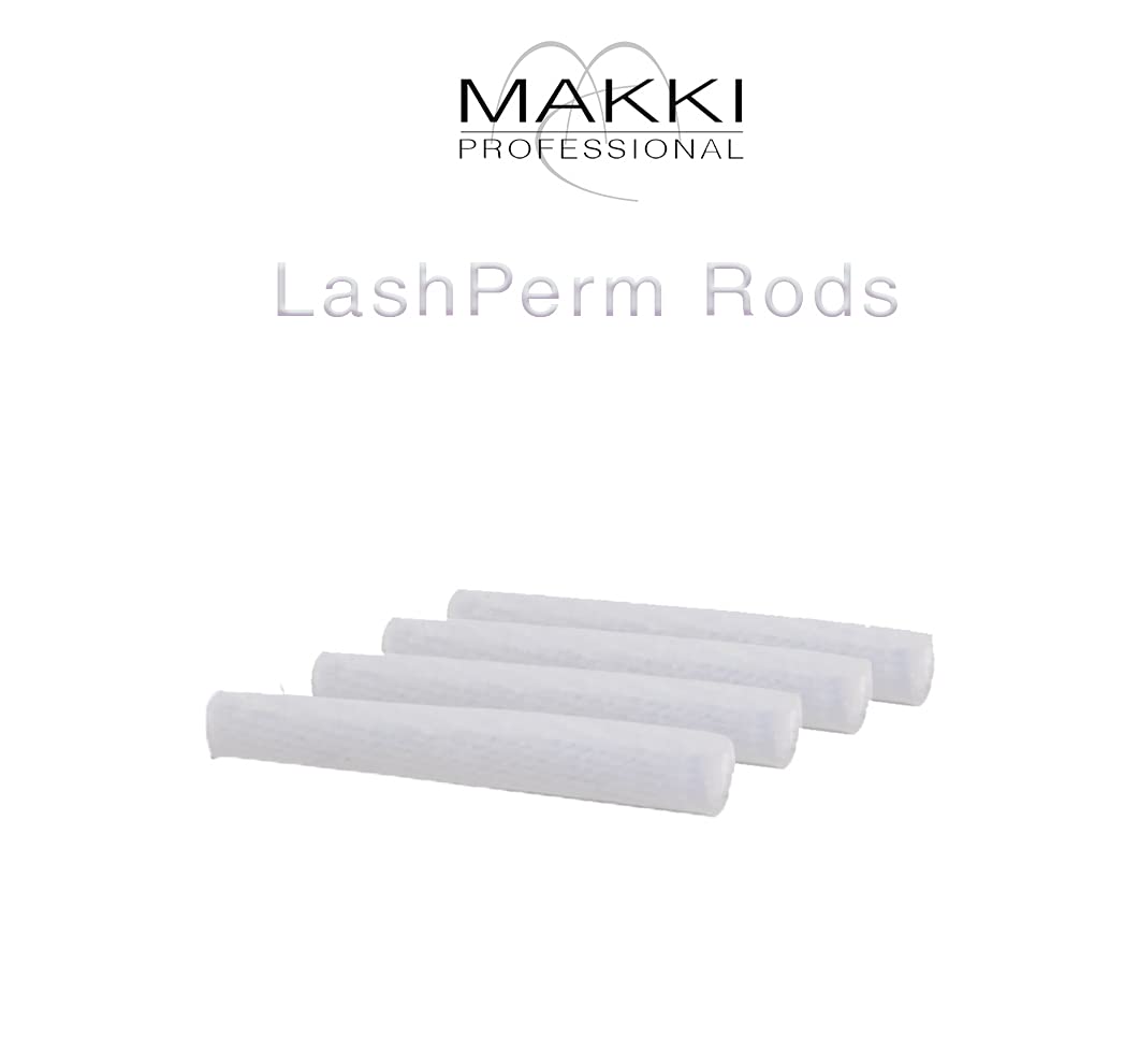 Makki 32 Small Eyelash Perming Curlers Rods - Professional Eyelash Lift Treatment Kit for Natural Curling - Perfect for Home Salon & DIY Lash Perming
