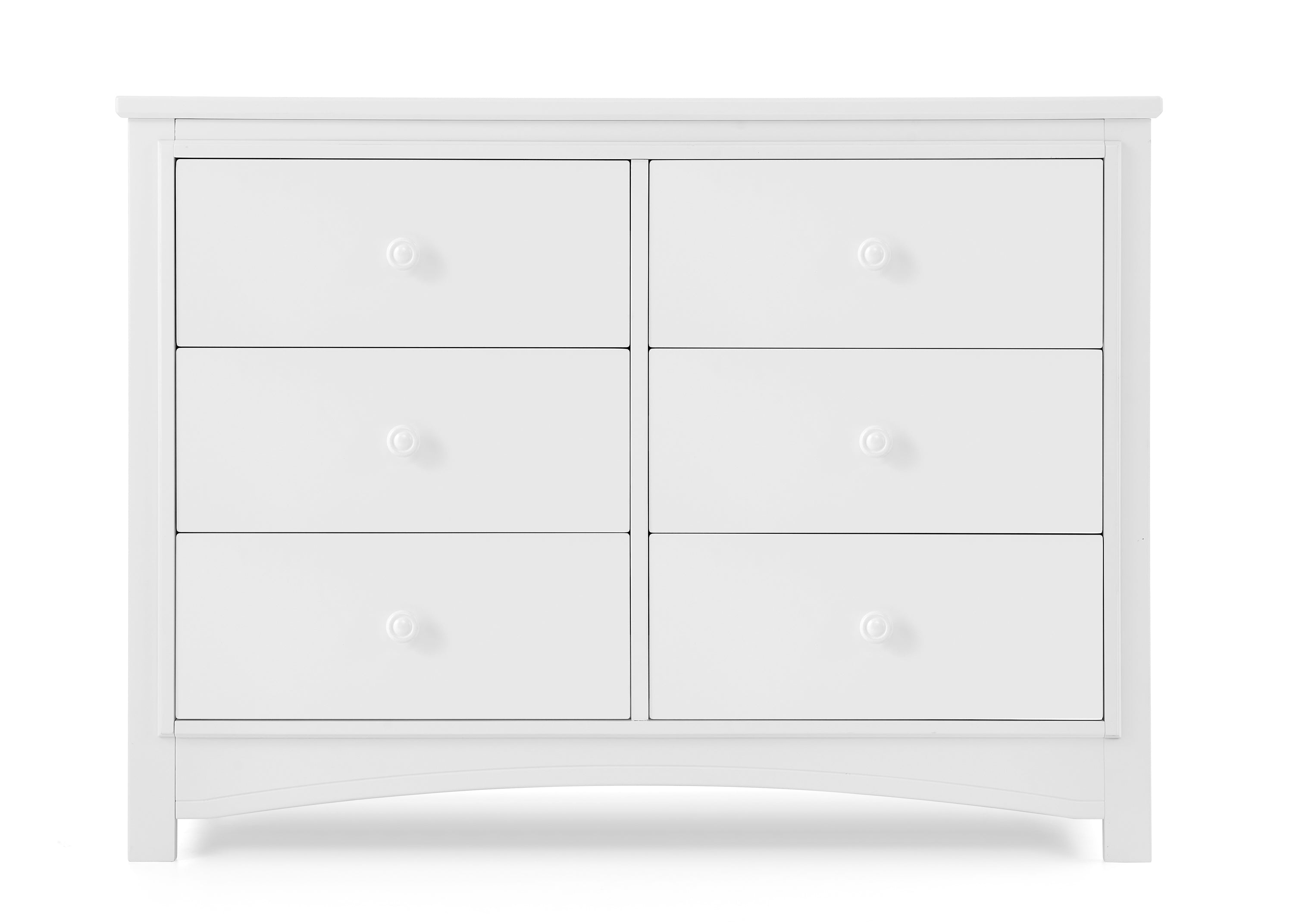 Perry 6 Drawer Dresser with Interlocking Drawers - Sturdy Wooden Bedroom Furniture for Closet Organization & Home Storage