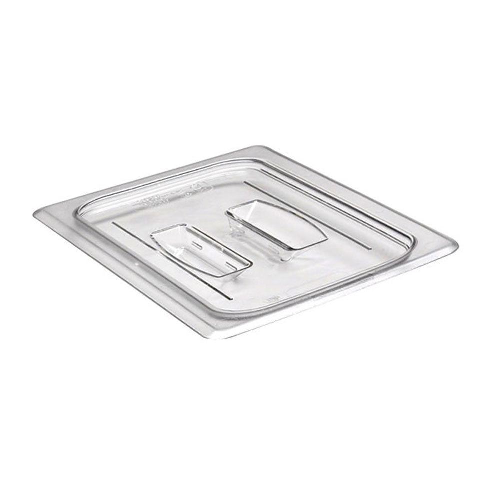 Cambro 60CWCH135 Camwear Clear 1/6 Size Food Pan Lid with Handle - Durable Kitchen Essential for Catering, Restaurants & Food Service