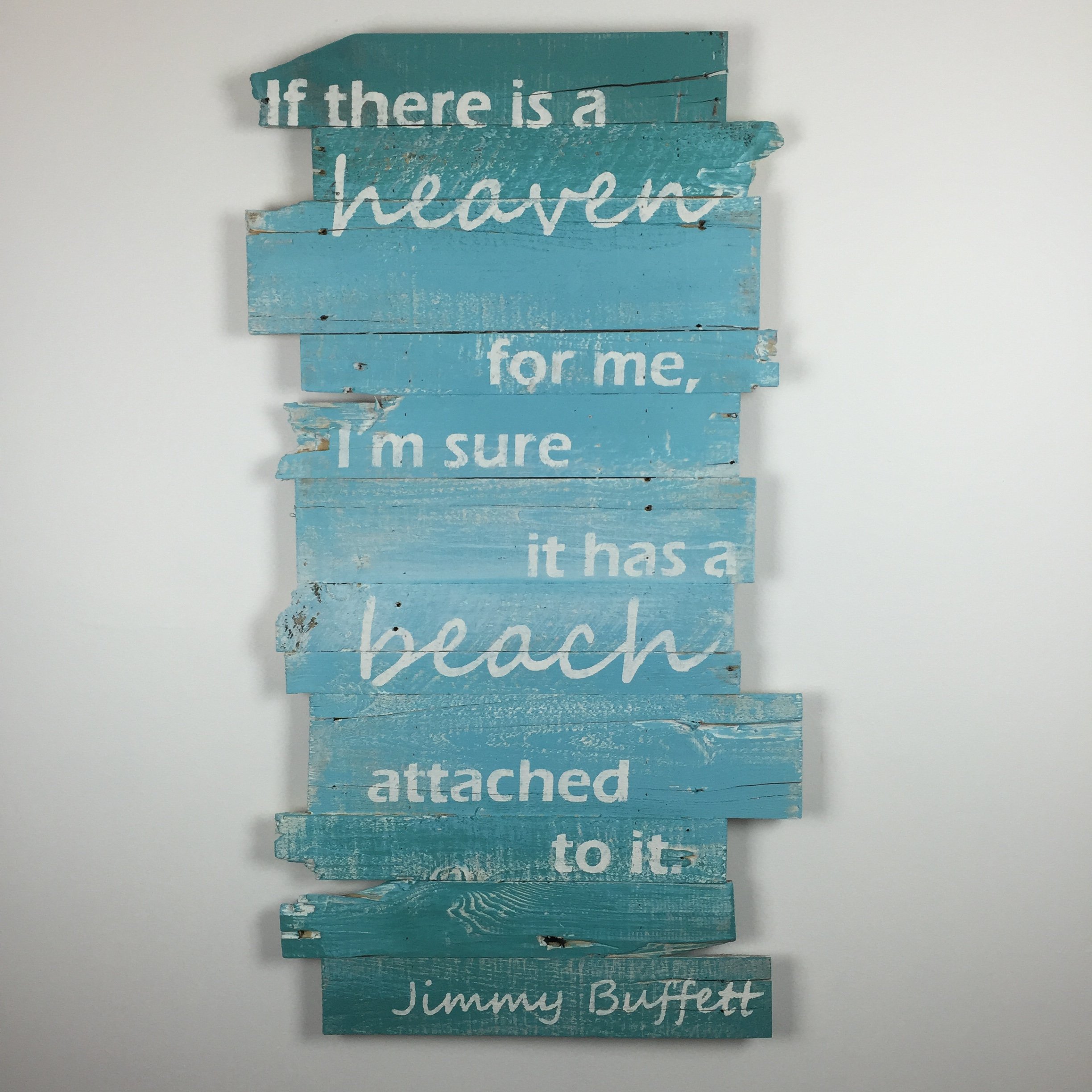 Coastal Beach Decor Wall Hanging - Nautical Themed Jimmy Buffett Inspired Home Decoration | Perfect for Beach Houses, Living Rooms & Outdoor Patios