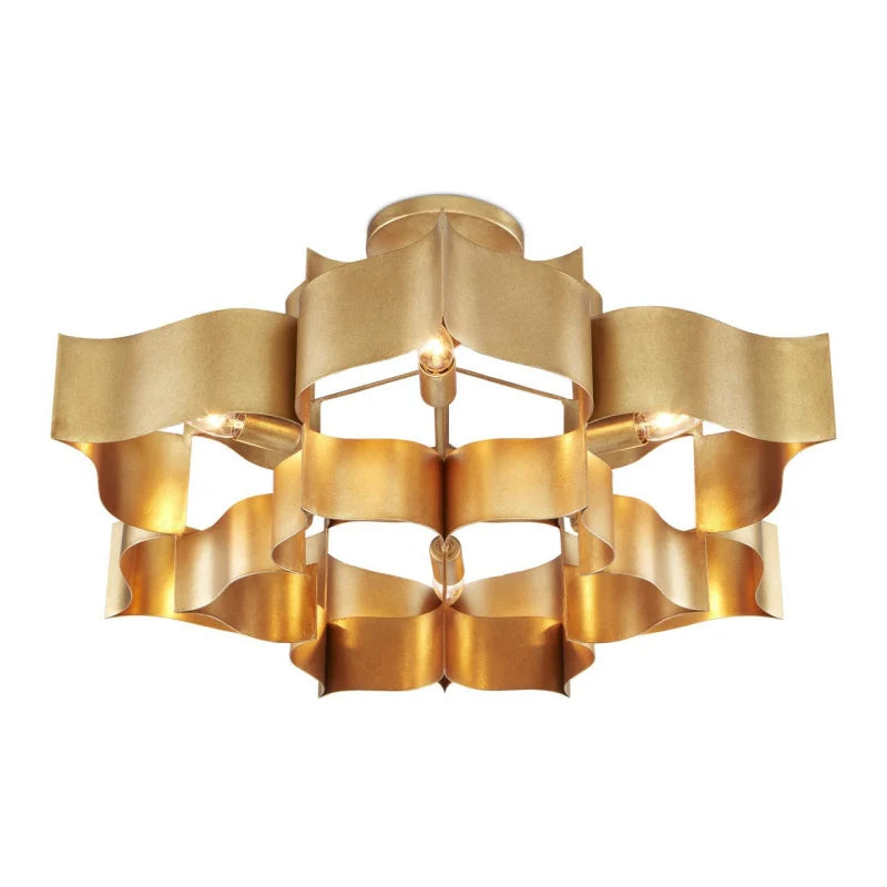 Grand Lotus Large Black Chandelier - Elegant Modern Ceiling Light Fixture for Dining Room, Living Room & Bedroom Decor