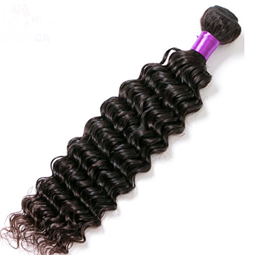 8A Grade Virgin Remy Human Hair Extensions - 3-Piece Deep Wave Curly Weave Bundles (16