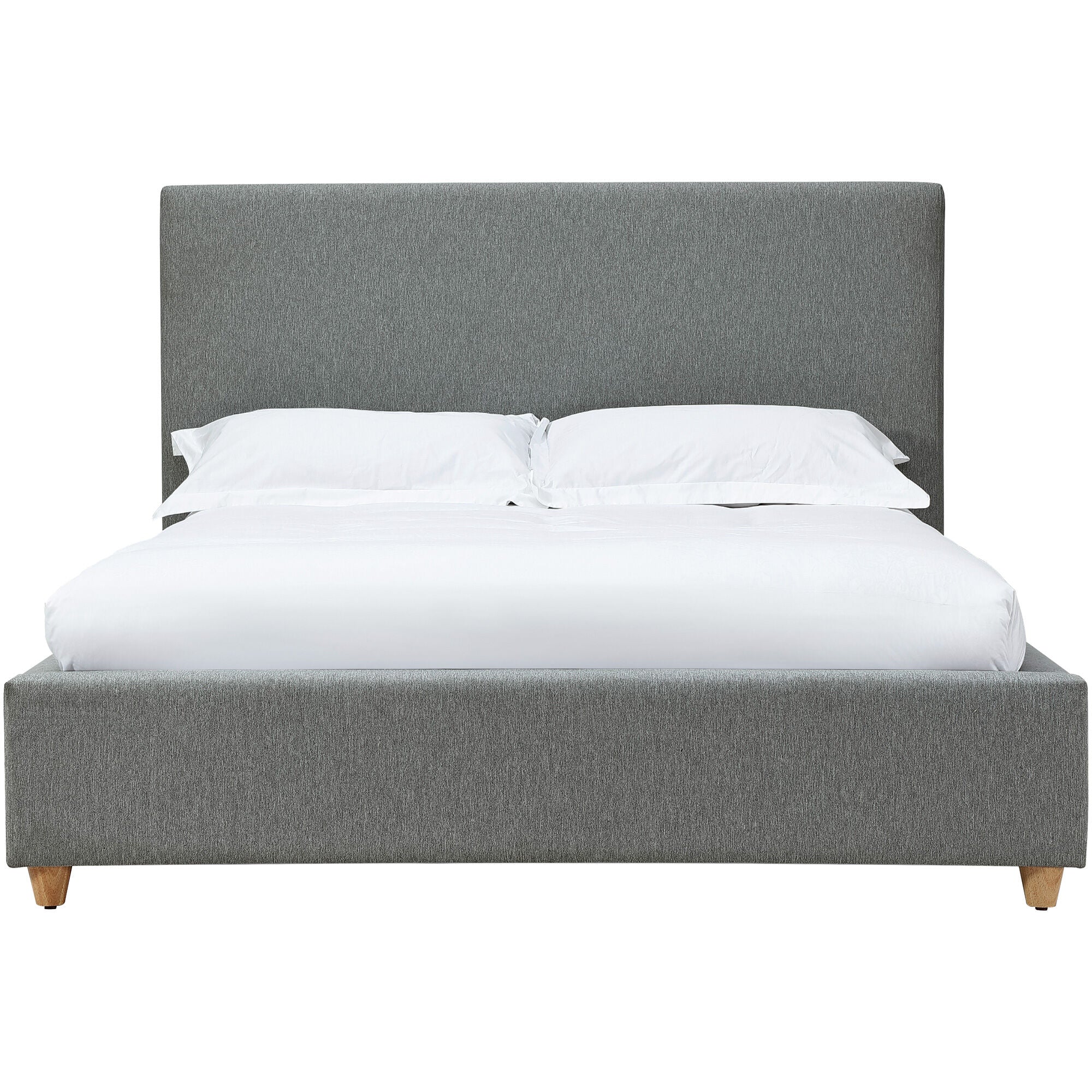 Olivia Bed 1 - Queen Size Wooden Bed Frame with Headboard - Modern Bedroom Furniture for Home Decor | Perfect for Master Bedroom, Guest Room & Apartment