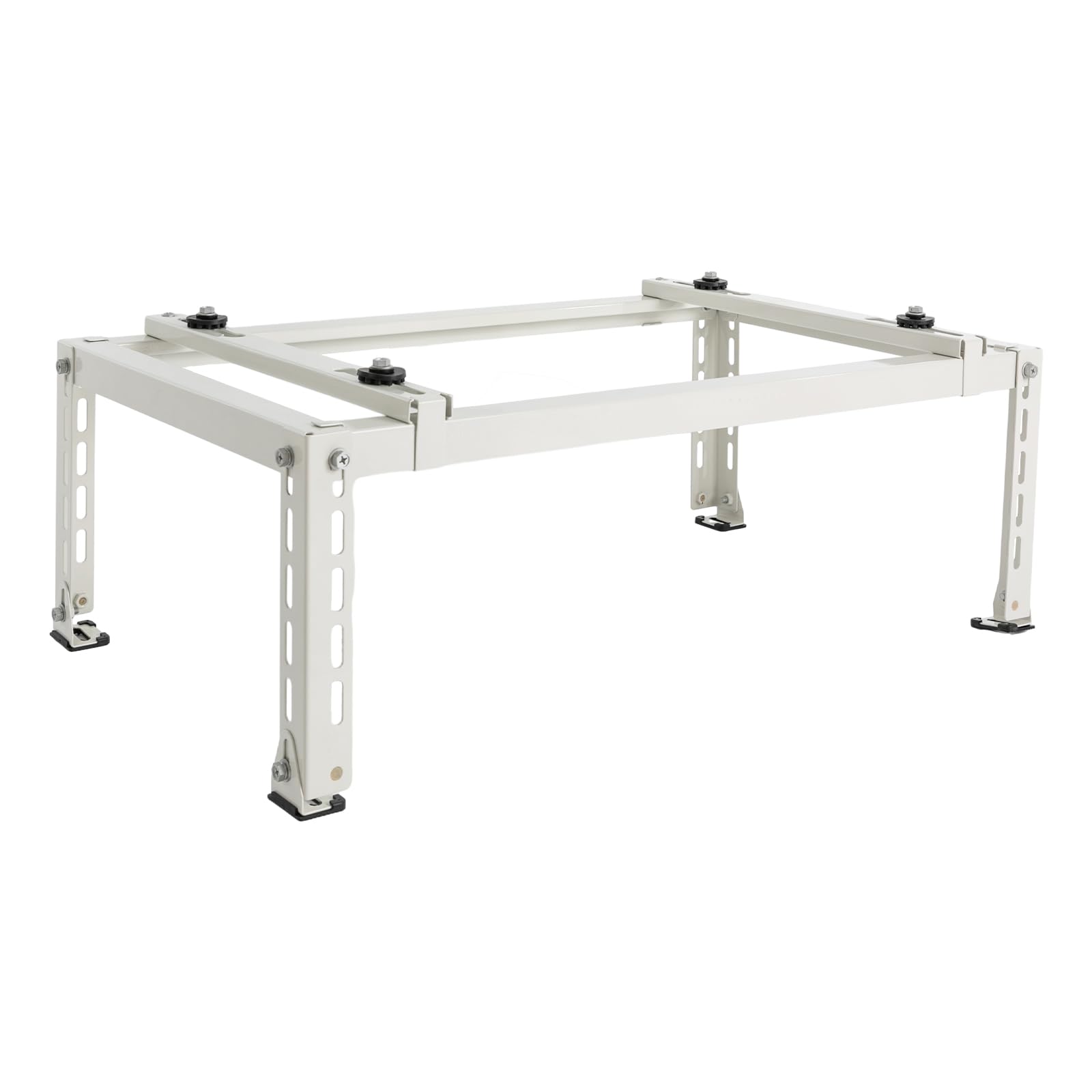 Heavy-Duty Universal Ground Stand for Split AC & Heat Pump Systems - 440lbs Load Capacity Outdoor Condenser Bracket | Perfect for Residential & Commercial HVAC Installations