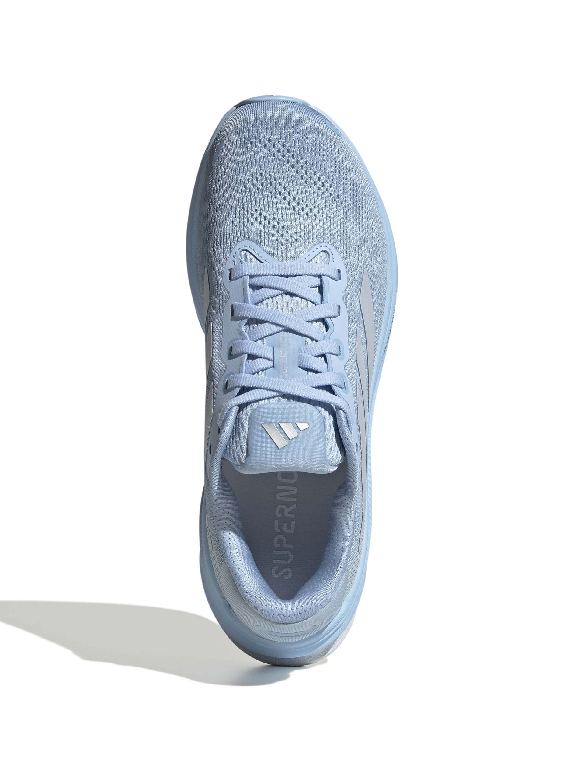 Supernova Rise 2 Running Shoes for Men & Women - Glow Blue/Halo Blue/Matte Silver - Lightweight Cushioned Training Sneakers for Jogging, Gym Workouts & Outdoor Activities