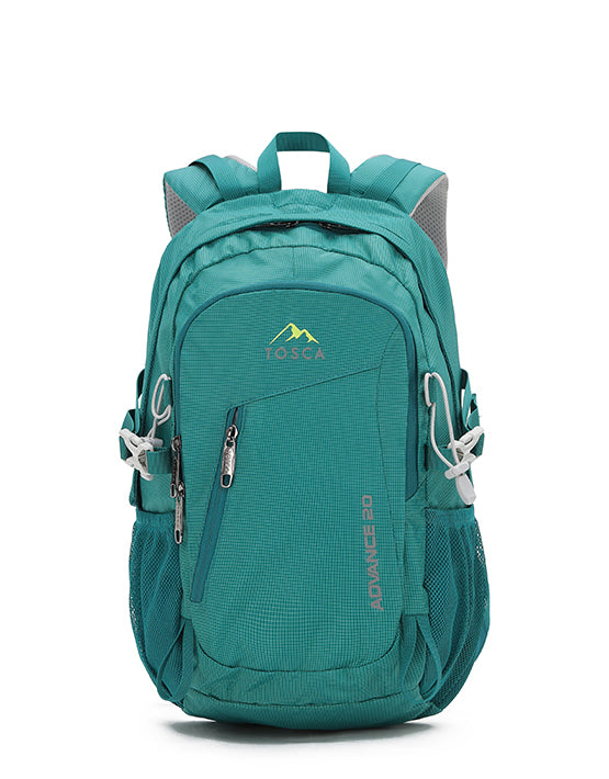 Tosca TCA944 20L Deluxe Waterproof Backpack for Travel & Hiking - Lightweight Durable Green Daypack for Men & Women - Perfect for Outdoor Adventures, Commuting & School