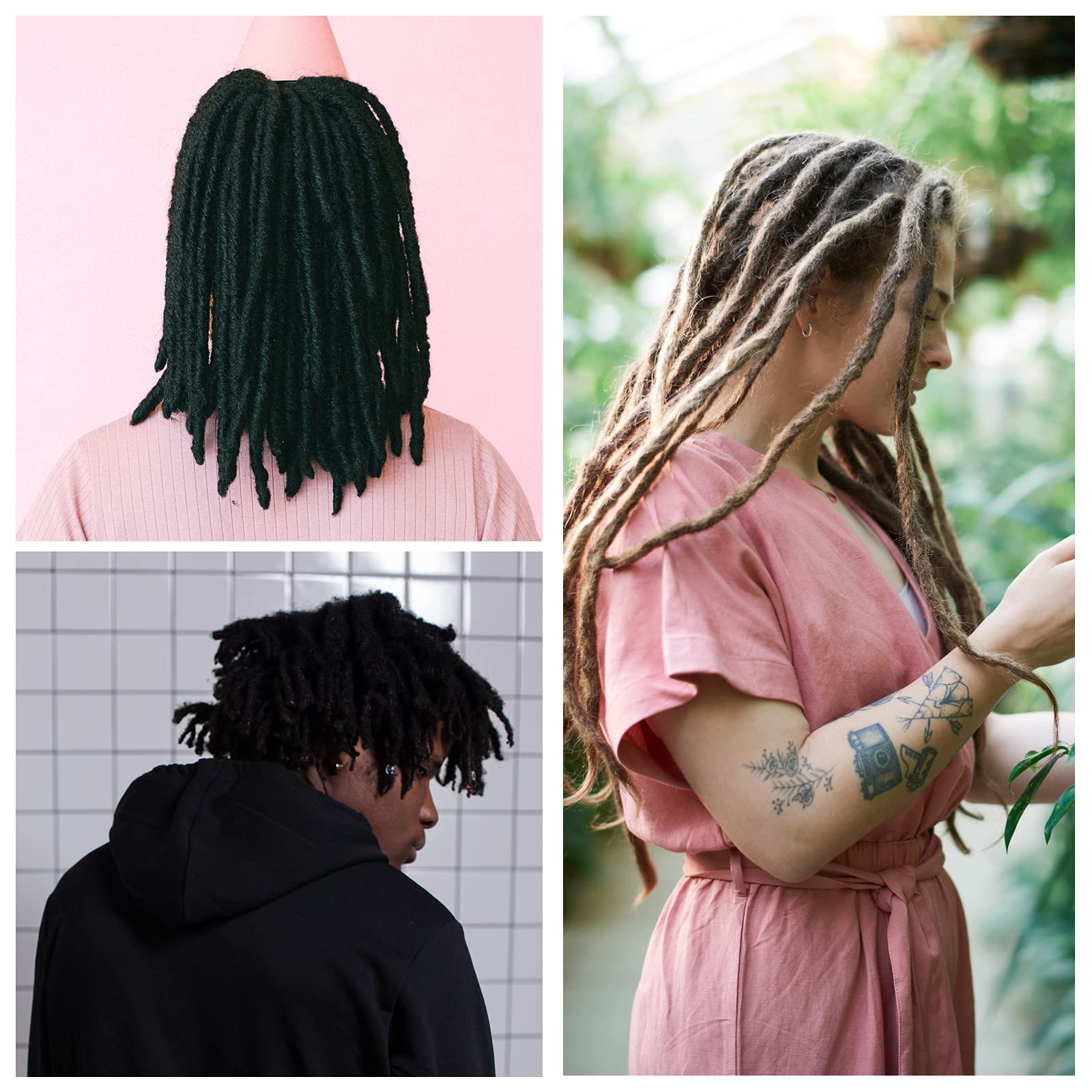 YOUMOO 3-Piece Dreadlock Crochet Hook Set - 0.75mm Professional Hair Braiding Tools (1 Hook, 2 Hooks, 3 Hooks) for Locs, Extensions & Natural Hair Styling - Perfect for Salon & DIY Hair Care