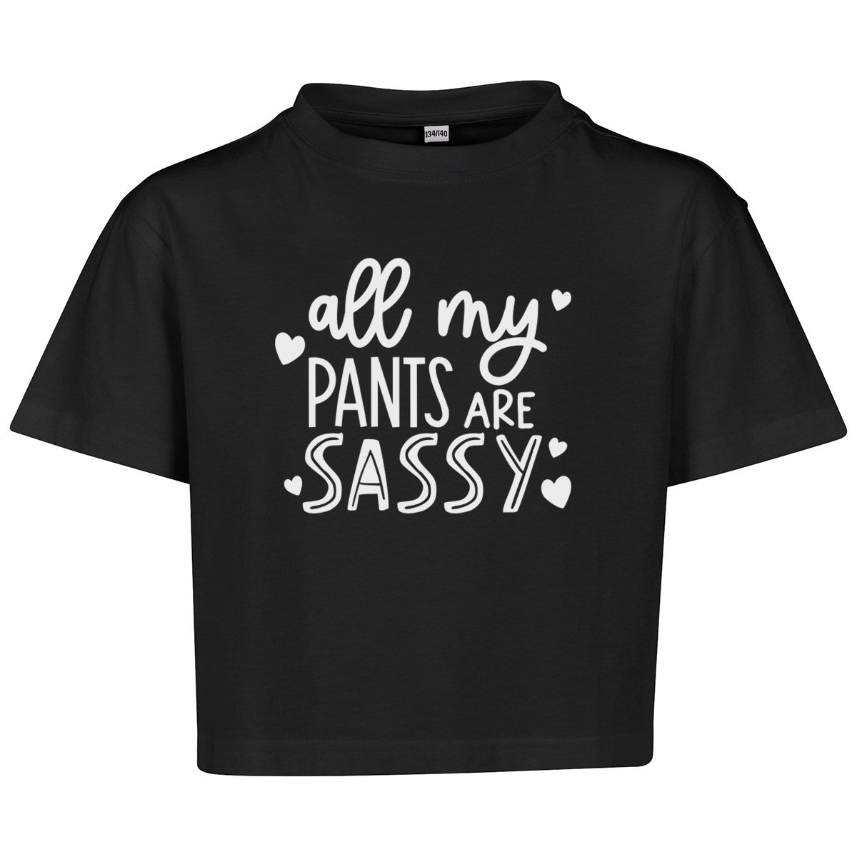 Sassy Kids Cropped T-Shirt - Trendy & Comfortable Cotton Top for Girls | Perfect for Playdates, Birthday Parties & Casual Outfits