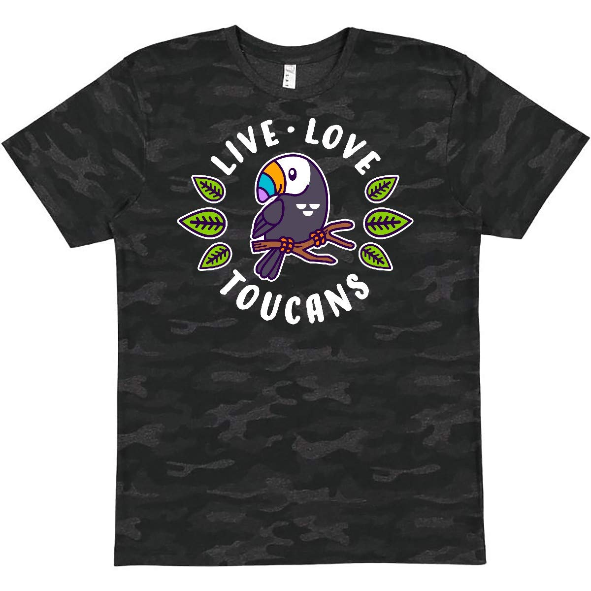 Inktastic Live Love Toucans Graphic T-Shirt for Women - Fun Tropical Bird Print Tee - Perfect for Casual Wear, Beach Outings & Summer Vacations