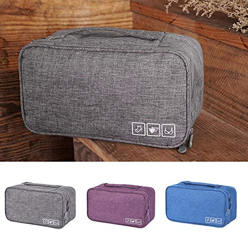 Arinda Waterproof Multi-Functional Storage Bag - Travel Underwear Organizer & Bra Storage Pouch for Closet, Gym, Camping & Vacation Packing