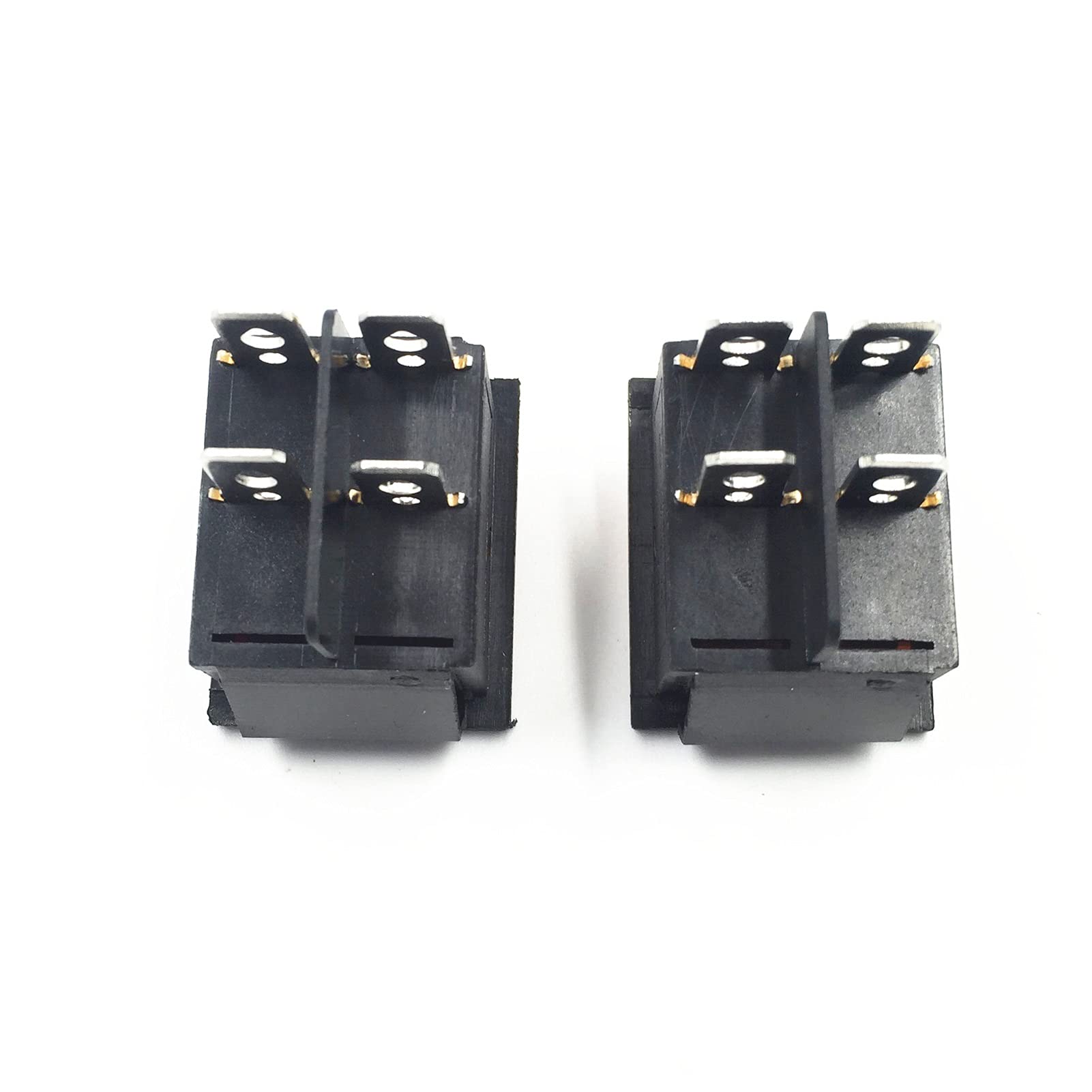 KCD4 DPST 16A 250VAC 20A 125VAC Latching Rocker Switch with LED Light - 4 Pin Power On/Off Switch for Boats, Marine, RV & Industrial Equipment (Red)