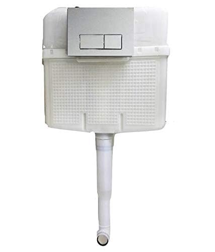Premium White Ceramic Wall-Mounted Western Toilet with Soft Close Seat & Concealed Flush Tank - Modern Water Closet Commode with P-Trap - Perfect for Small Bathrooms, Luxury Homes & Space-Saving Designs