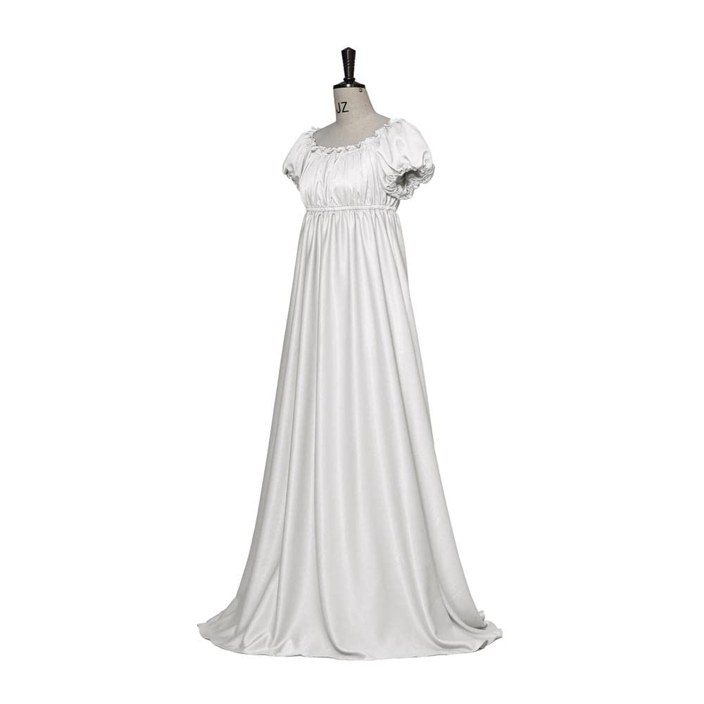 Elegant Daphne Regency Dress for Women - High Waist Jane Austen Inspired Ball Gown | Perfect for Historical Reenactments, Tea Parties & Formal Events