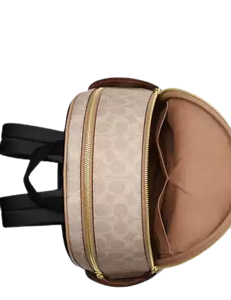 Coach Court Backpack in Signature Canvas - Stylish Laptop Backpack for Women & Men, Perfect for Work, Travel & School | Durable & Fashionable Shoulder Bag
