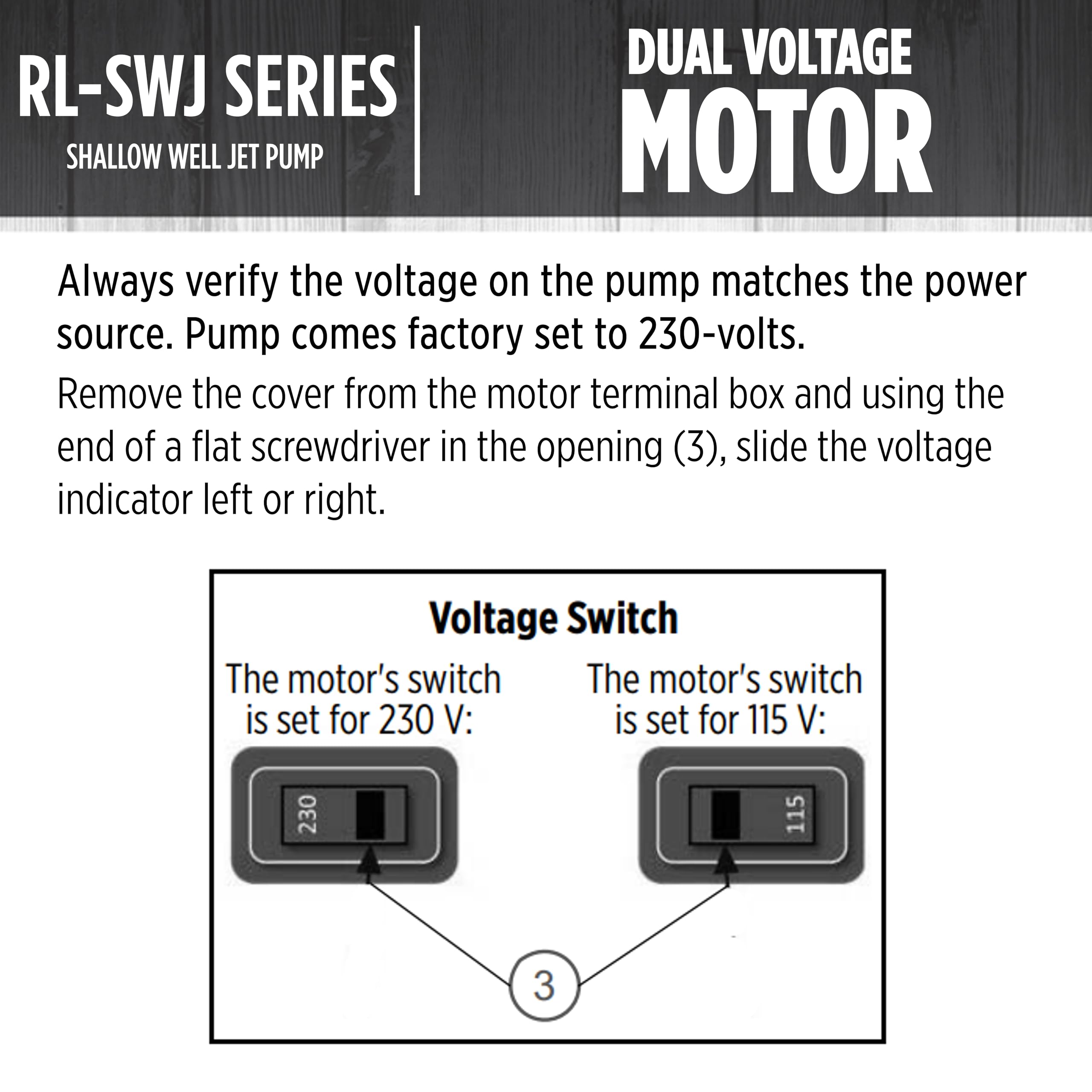 Red Lion RL-SWJ100 1 HP Cast Iron Shallow Well Jet Pump - 17 GPM, Dual Voltage (115V/230V) - Ideal for Home Water Supply, Irrigation & Farm Use - Model 97081001