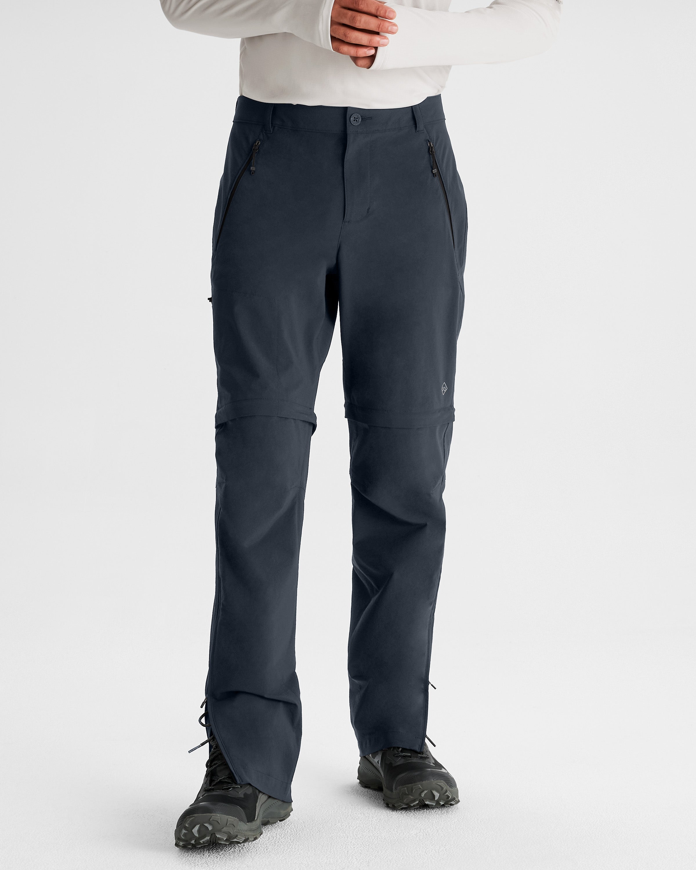 Men's Flinders Convertible Pants - Quick-Dry Hiking & Travel Pants in Pure Navy | Perfect for Outdoor Adventures, Camping & Everyday Wear