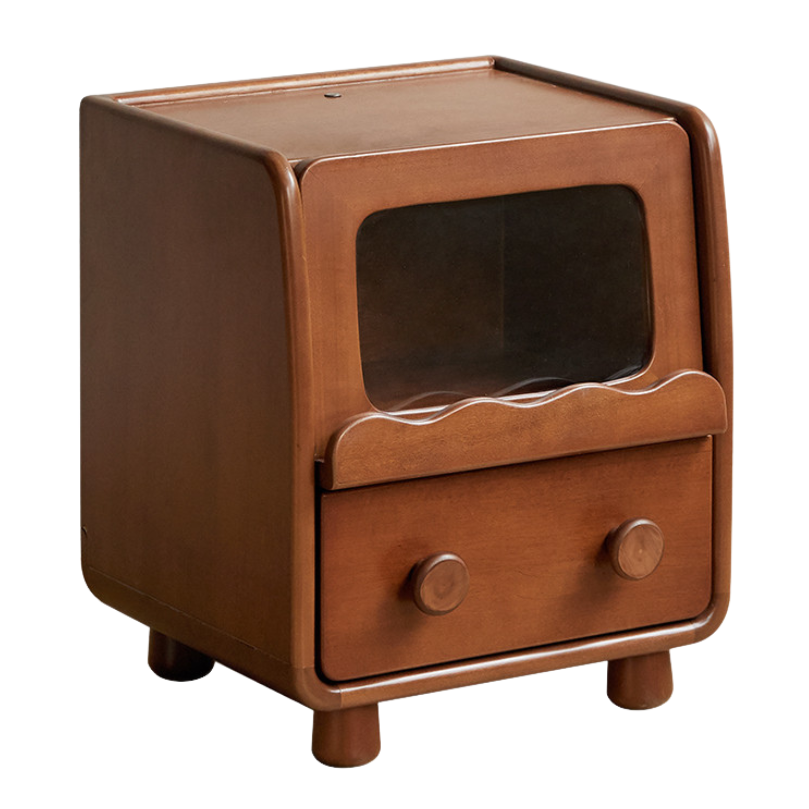 15.75x13.78x18.50 inch/ 40x35x47cm / teak color / Nightstand