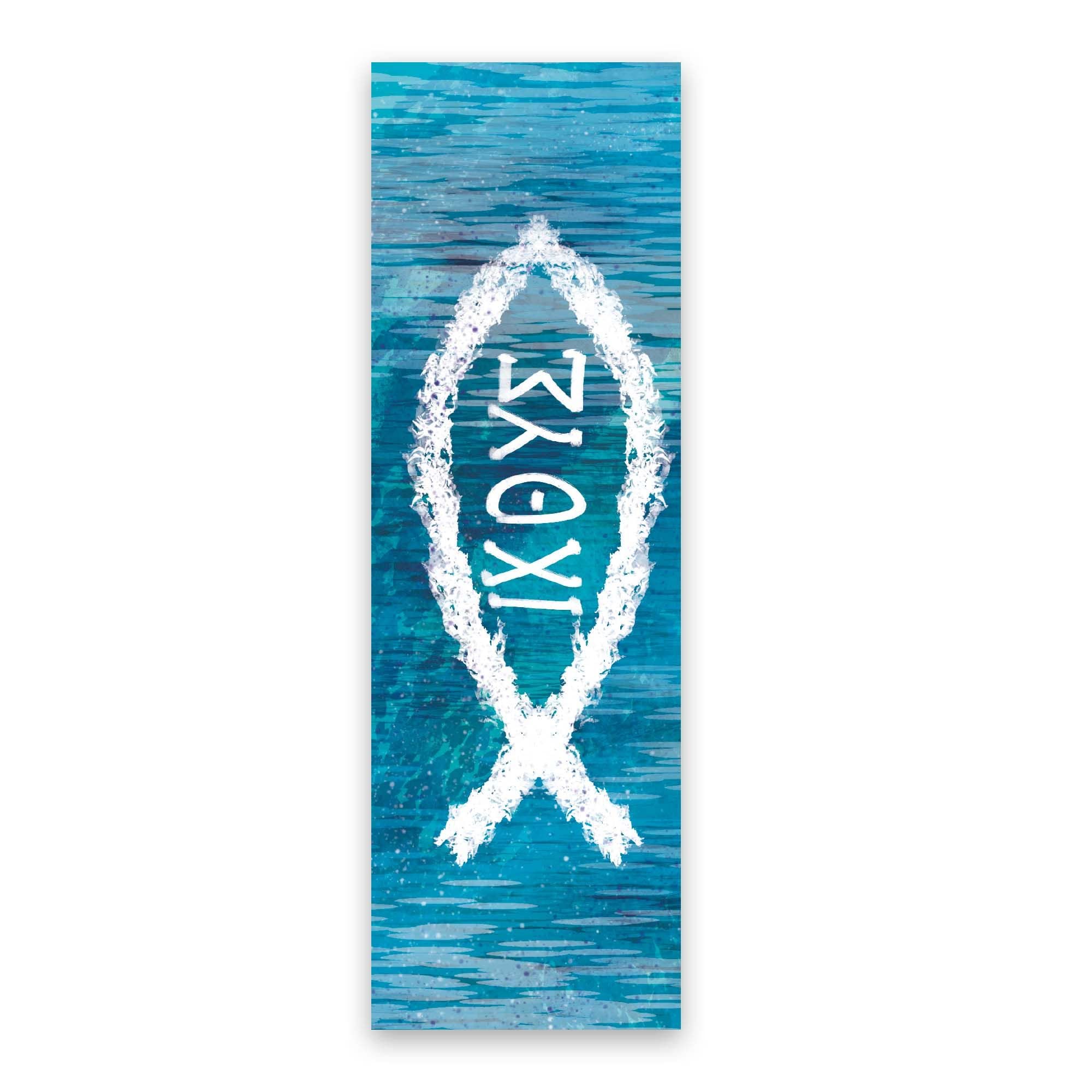 Bulk Pack of 25 Ichthus Jesus Fish Christian Bookmarks for Kids - Matthew 4:19 Bible Verse, Sunday School Prizes & Scripture Gifts for Children & Youth - Perfect for Bible Study, Church Events & Religious Education