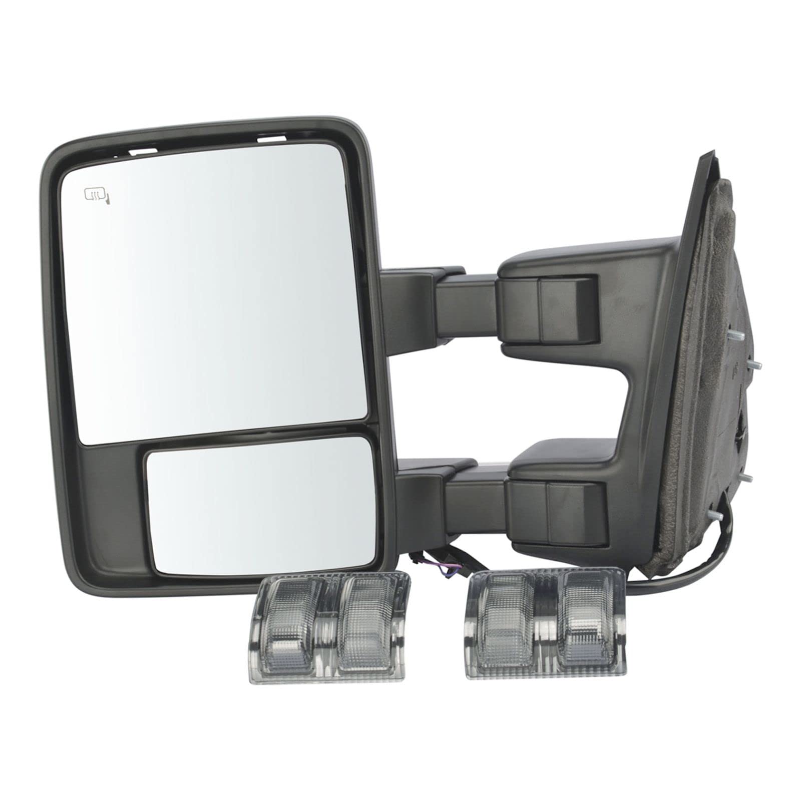 Ford Compatible Power Folding Heated Memory Signal Mirrors - Clearance Tow Pair for Enhanced Visibility & Safety (Perfect for Trucks, SUVs & Towing)