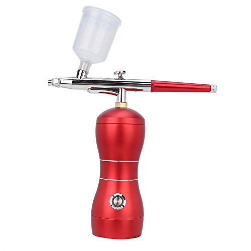 Portable USB Facial Atomizer Sprayer - Hydrating Skin Care Airbrush for Deep Moisturizing, Home Spa & Travel Use | Red