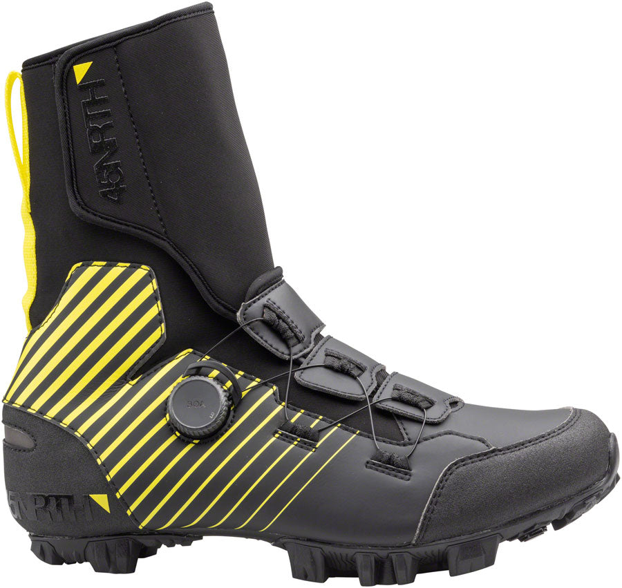 45NRTH Ragnarok Tall Cycling Boot - Waterproof Winter Bike Shoes for Men, Black, Size 46 - Ideal for Cold Weather Commuting & Mountain Biking