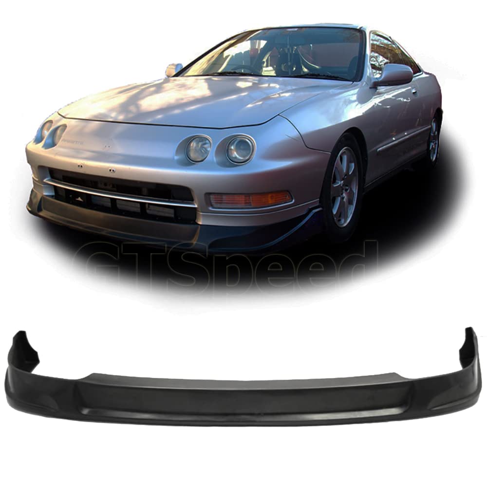 TC Style PU Front Bumper Lip Spoiler for 1994-1997 Acura Integra (Excluding Type-R) - Unpainted Black | Enhance Aerodynamics & Sporty Look | Perfect for Car Enthusiasts & Street Racing