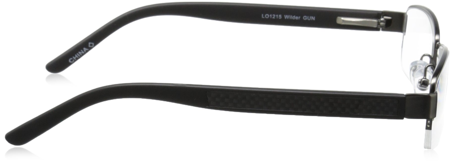 Foster Grant Men's Wilder Square Reading Glasses +1.50 to +3.50 Strength | Lightweight Metal Frame | Blue Light Blocking | for Office, Reading & Computer Use