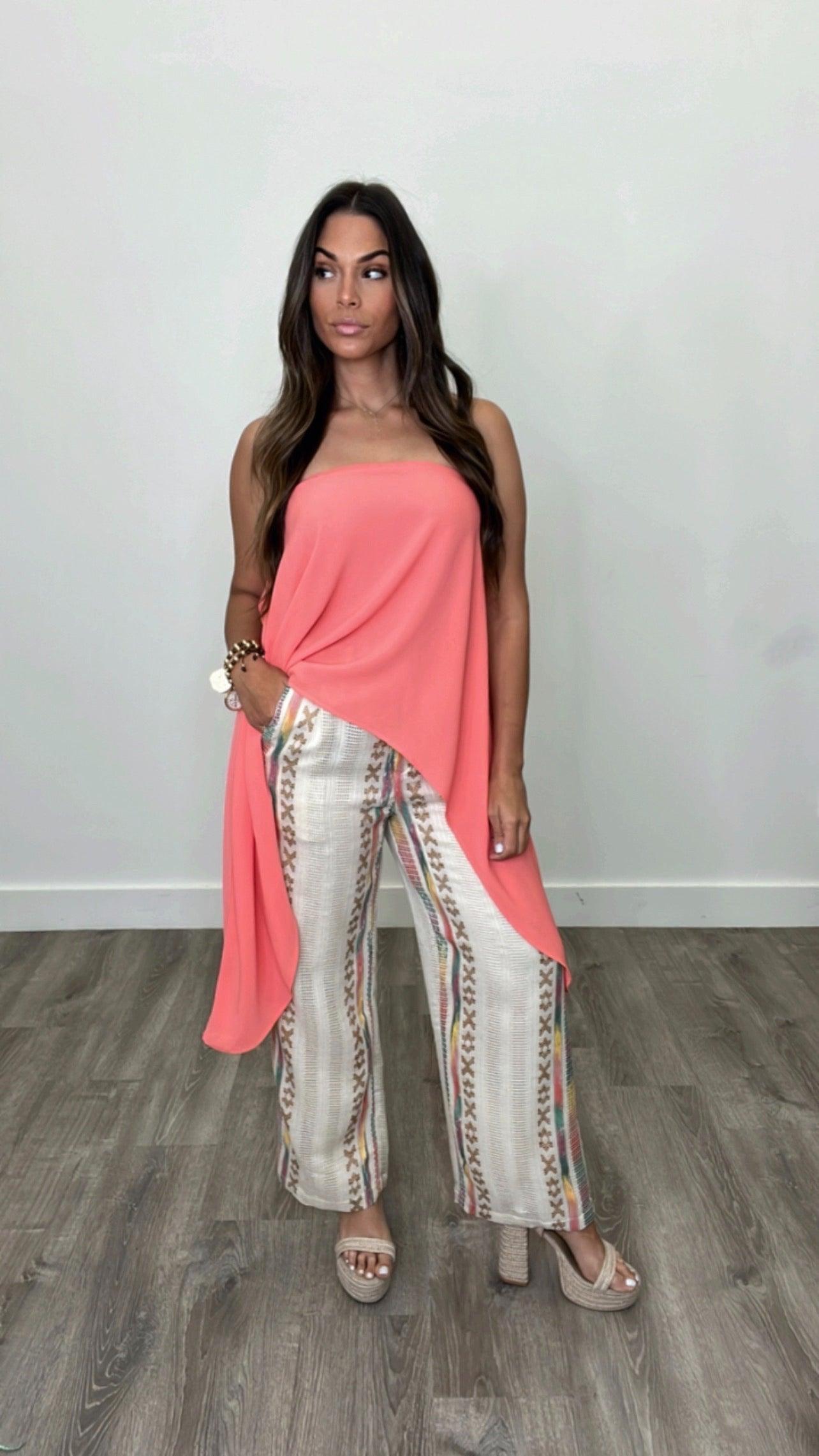 Angel Coral Top - Women's Elegant Lace Blouse for Party, Wedding & Date Night | Perfect for Evening Events, Cocktail Parties & Romantic Occasions
