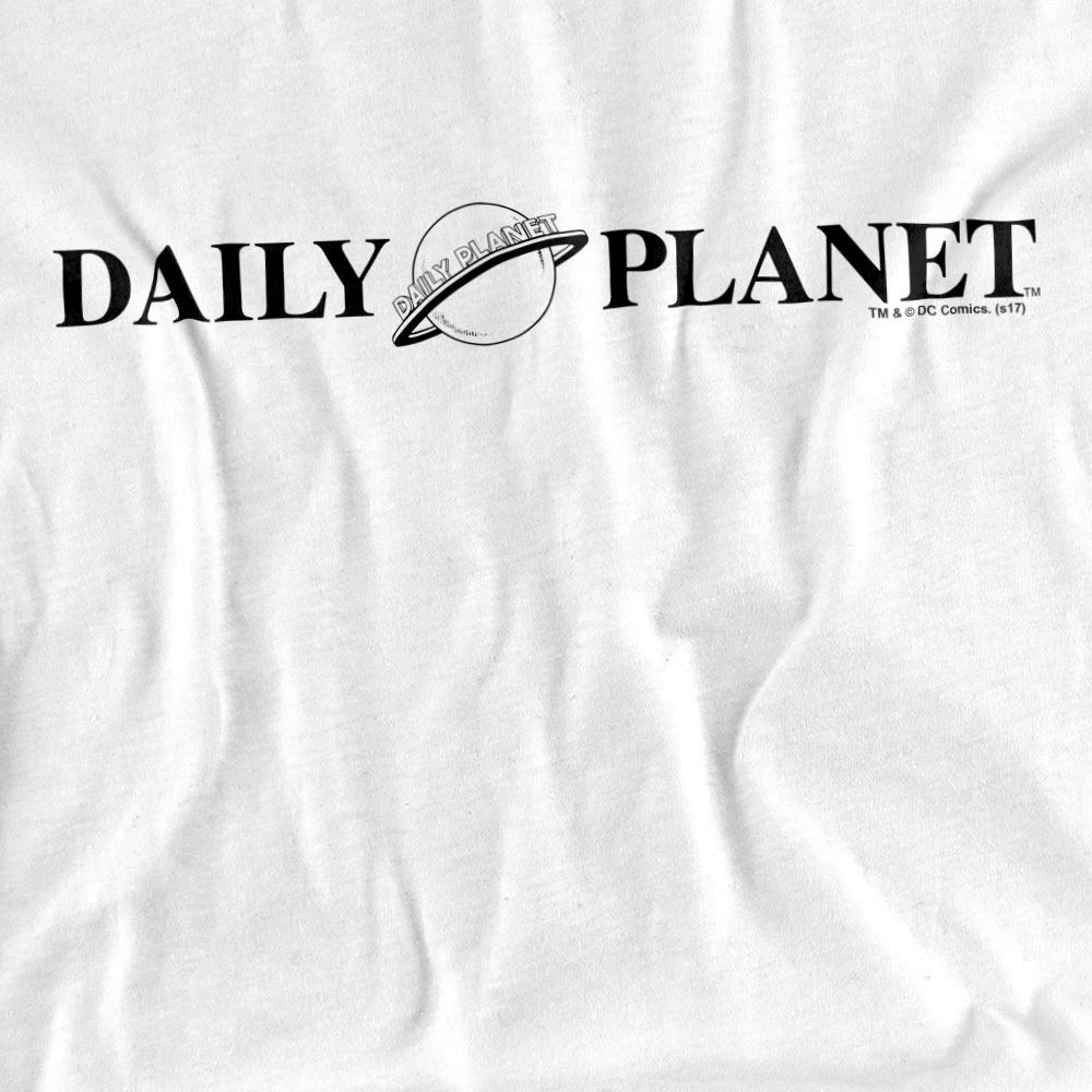 Superman Daily Planet Logo Women's T-Shirt - DC Comics Graphic Tee for Fans - Casual Superhero Shirt for Everyday Wear, Cosplay & Comic Con Events