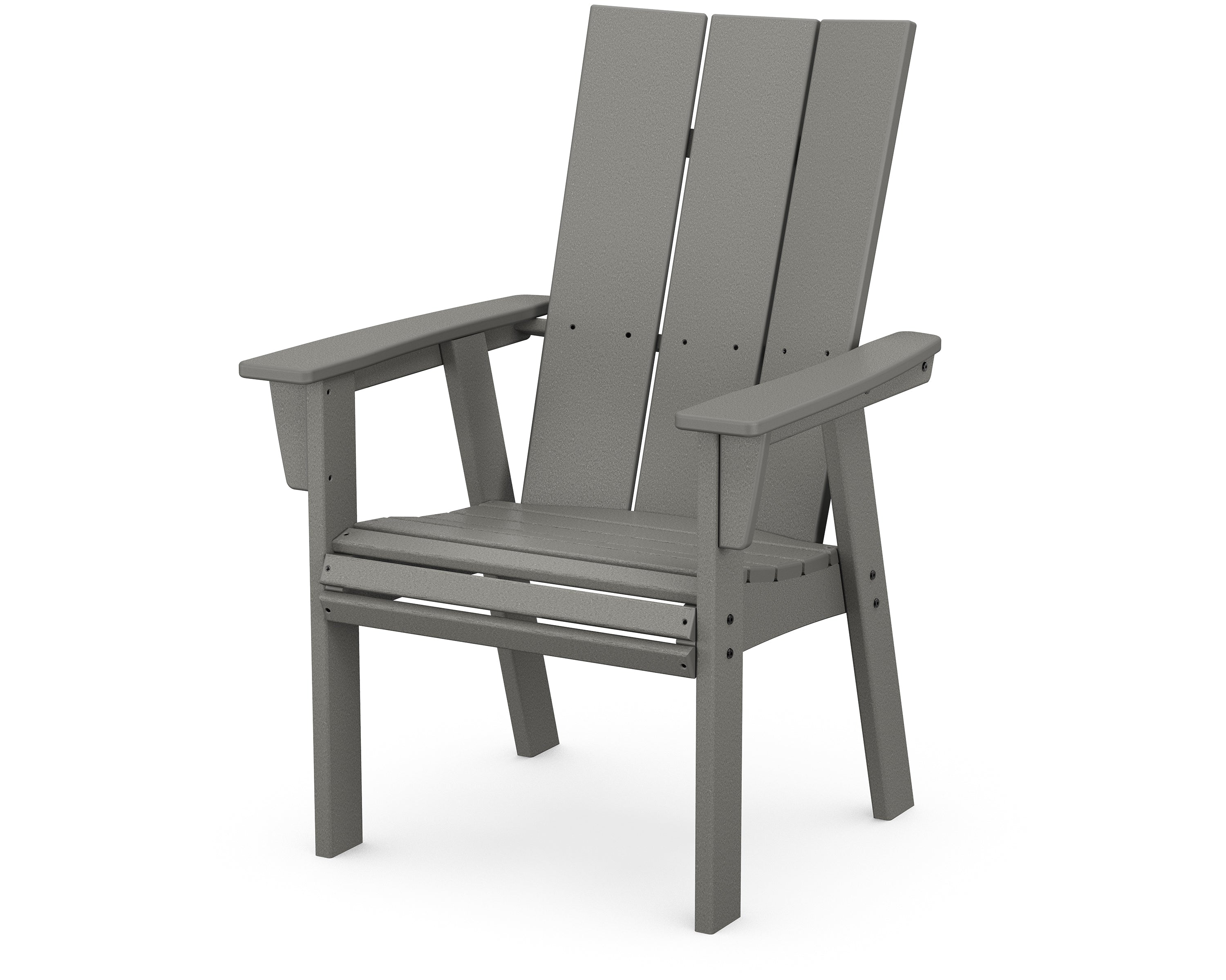 POLYWOOD Modern Curveback Adirondack Dining Chair - Outdoor Patio Furniture, All-Weather Resin, Comfortable Seating for Garden, Poolside & Backyard Relaxation